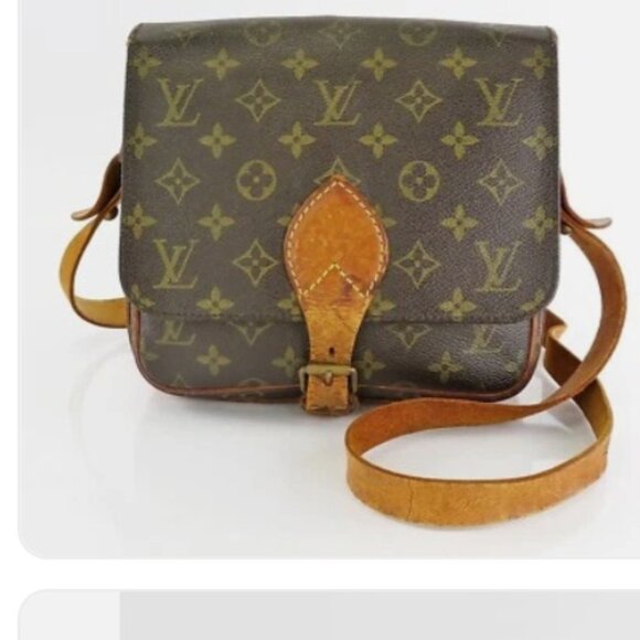 Authentic LOUIS VUITTON Cartouchiere MM Monogram Shoulder Bag Purse - Picture 5 of 6